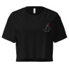 Crop Top Femme Brodé "Souleu & Baieta" - Instant détente