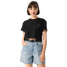 Crop Top Femme Brodé "Souleu & Baieta" - Instant détente