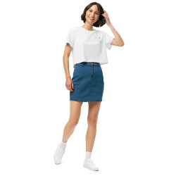 Crop Top Femme Brodé "Souleu & Baieta" Instant Détente