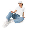 Crop Top Femme Brodé "Souleu & Baieta" Instant Détente