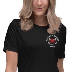T-shirt Femme Brodé Cœur Chambrage - Souleu & Baieta Nice