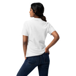 Polo Femme Brodé Cœur Grimace - Souleu & Baieta - Nice