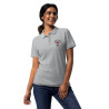 Polo Femme Brodé Cœur Grimace - Souleu & Baieta - Nice