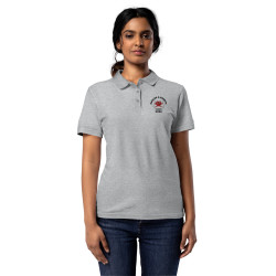 Polo Femme Brodé Cœur Grimace - Souleu & Baieta - Nice