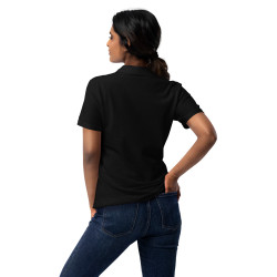 Polo Femme Brodé Cœur Grimace - Souleu & Baieta - Nice