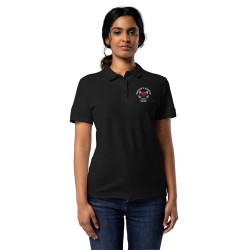 Polo Femme Brodé Cœur Grimace - Souleu & Baieta - Nice