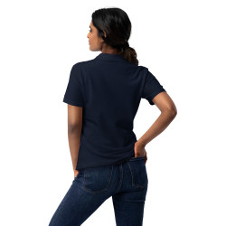 Polo Femme Brodé Cœur Grimace - Souleu & Baieta - Nice