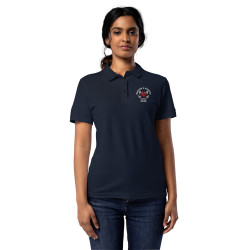 Polo Femme Brodé Cœur Grimace - Souleu & Baieta - Nice