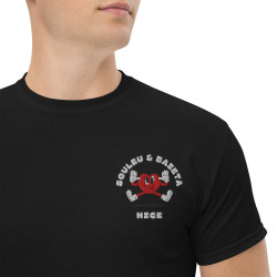T-shirt Brodé Cœur Chambrage - Souleu & Baieta