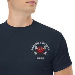 T-shirt Brodé Cœur Chambrage - Souleu & Baieta