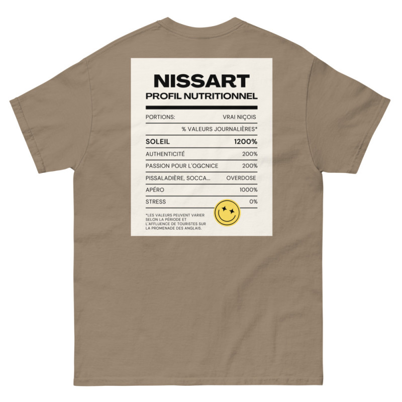 T-shirt "Profil Nutritionnel du Niçois" – Broderie Souleu & Baieta