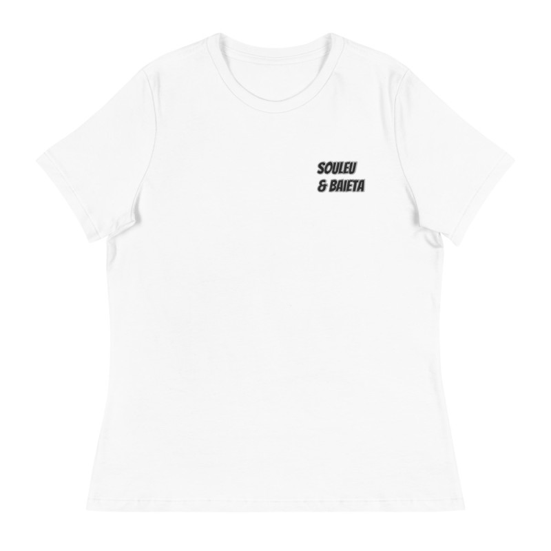 T-shirt Femme "Profil du Niçois" Broderie Souleu & Baieta T-shirt Femme "Profil du Niçois" Broderie Souleu & Baieta