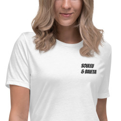 T-shirt Femme "Profil du Niçois" Broderie Souleu & Baieta