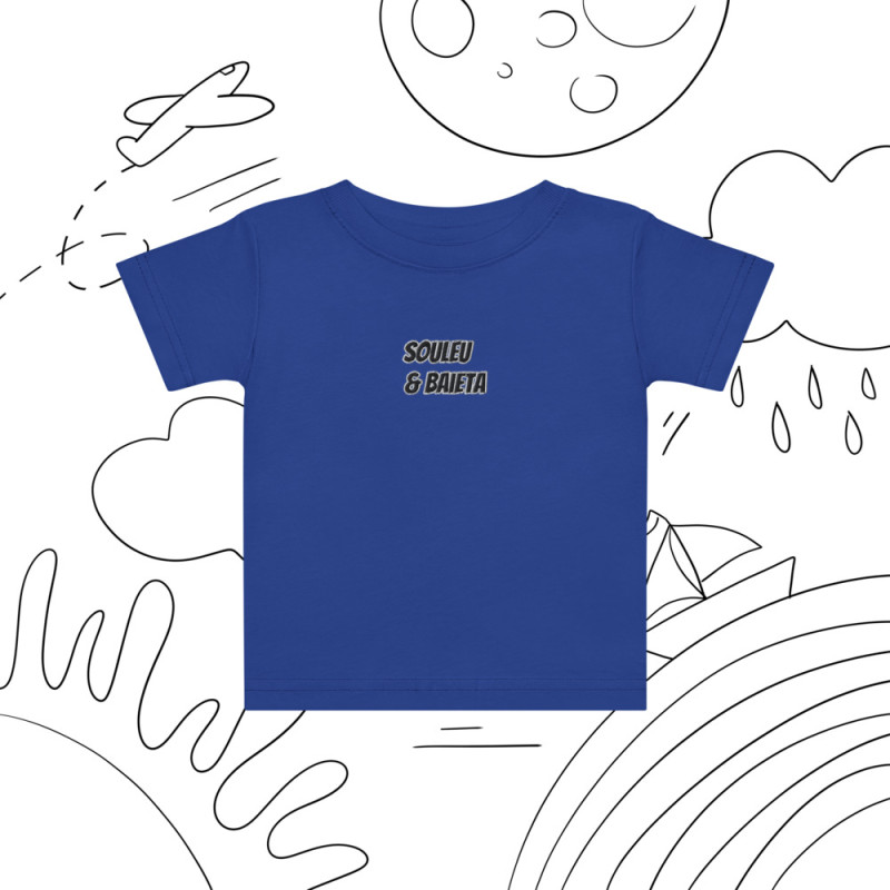 T-shirt Bébé "Profil du Niçois" – Broderie Souleu & Baieta T-shirt Bébé "Profil du Niçois" – Broderie Souleu & Baieta