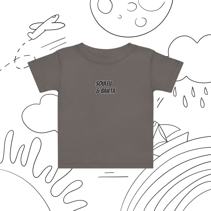T-shirt Bébé "Profil du Niçois" – Broderie Souleu & Baieta T-shirt Bébé "Profil du Niçois" – Broderie Souleu & Baieta
