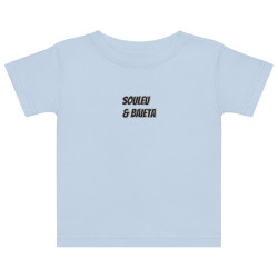 T-shirt Bébé "Profil du Niçois" – Broderie Souleu & Baieta