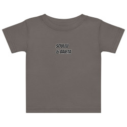 T-shirt Bébé "Profil du Niçois" – Broderie Souleu & Baieta