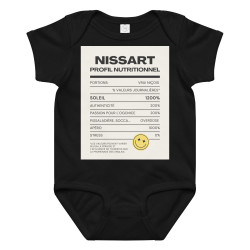 Body en jersey bébé Profil nutritionnel du Niçois - Souleu & Baieta