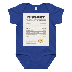Body en jersey bébé Profil nutritionnel du Niçois - Souleu & Baieta