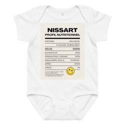 Body en jersey bébé Profil nutritionnel du Niçois - Souleu & Baieta