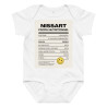 Body en jersey bébé Profil nutritionnel du Niçois - Souleu & Baieta