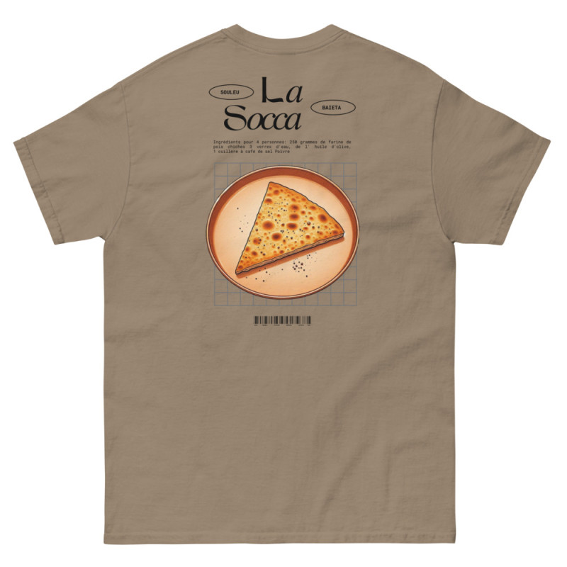 T-shirt "La Socca " – Tradition Niçoise Broderie Souleu & Baieta T-shirt "La Socca " – Tradition Niçoise Broderie Souleu & Baieta