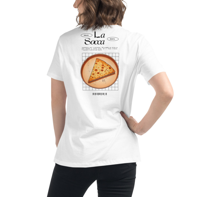 T-shirt femme "La Socca" – Tradition Niçoise par Souleu & Baieta T-shirt femme "La Socca" – Tradition Niçoise par Souleu & Baieta