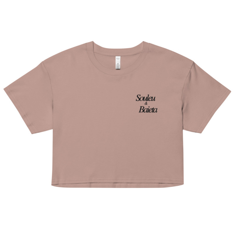 Crop Top "Socca" – Tradition Niçoise par Souleu & Baieta Crop Top "Socca" – Tradition Niçoise par Souleu & Baieta