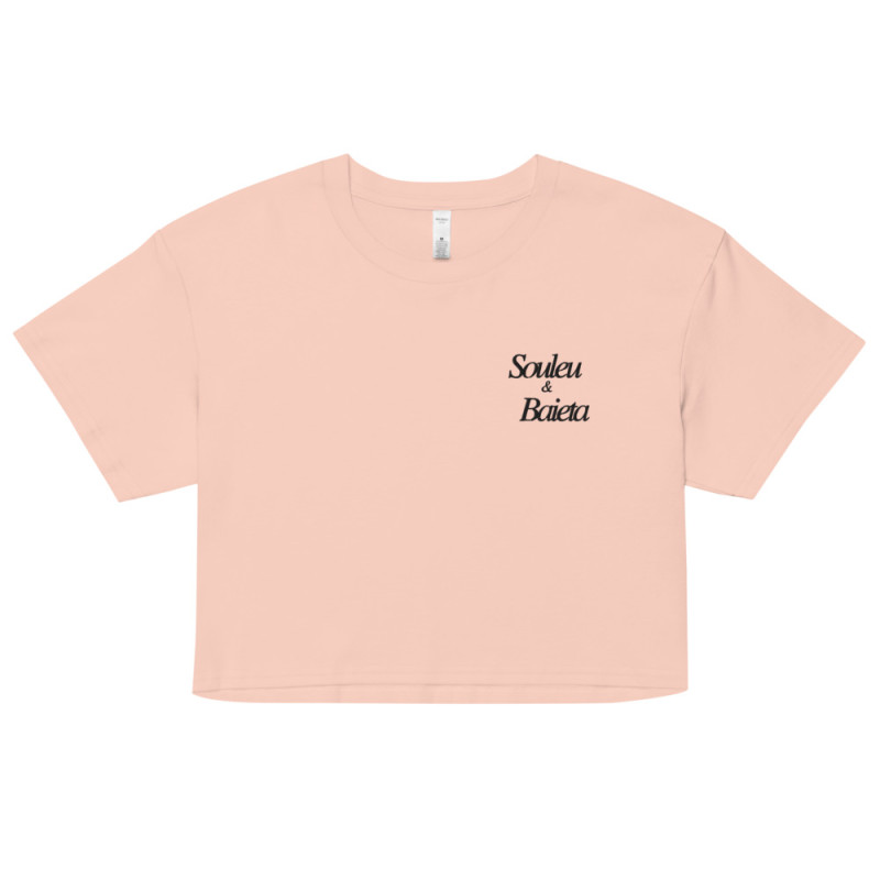 Crop Top "Socca" – Tradition Niçoise par Souleu & Baieta Crop Top "Socca" – Tradition Niçoise par Souleu & Baieta