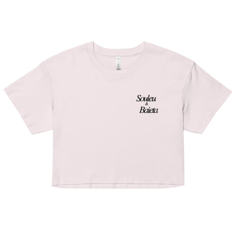 Crop Top "Socca" – Tradition Niçoise par Souleu & Baieta Crop Top "Socca" – Tradition Niçoise par Souleu & Baieta