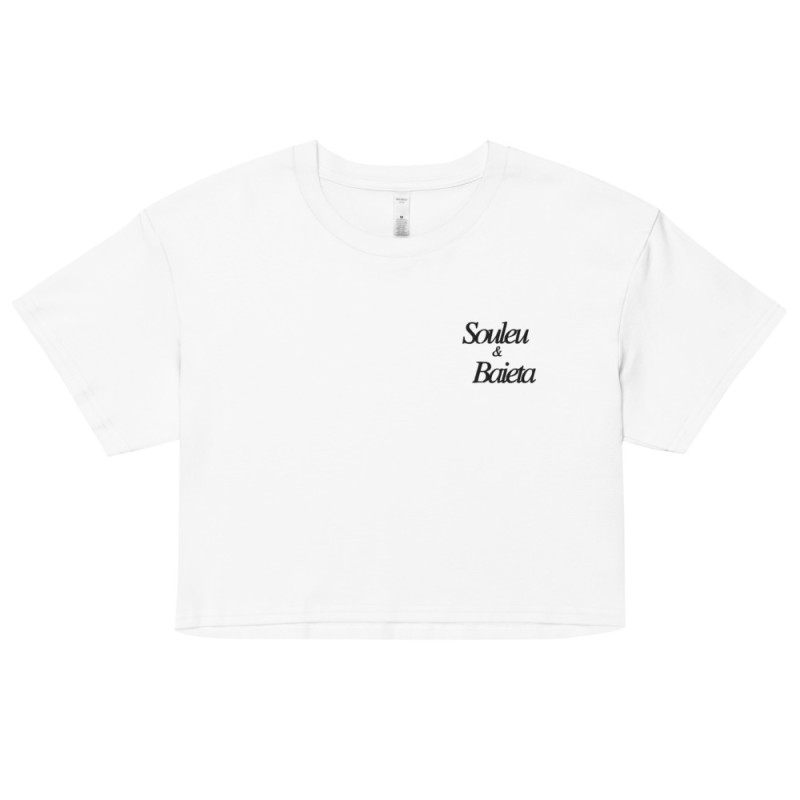 Crop Top "Socca" – Tradition Niçoise par Souleu & Baieta Crop Top "Socca" – Tradition Niçoise par Souleu & Baieta