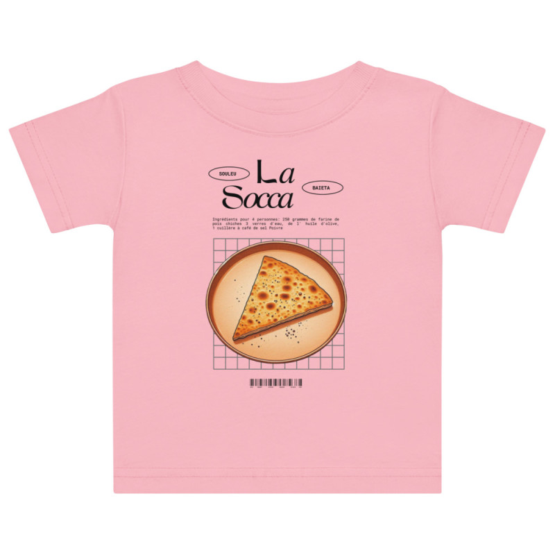T-shirt bébé "La Socca" – Tradition Niçoise par Souleu & Baieta T-shirt bébé "La Socca" – Tradition Niçoise par Souleu & Baieta