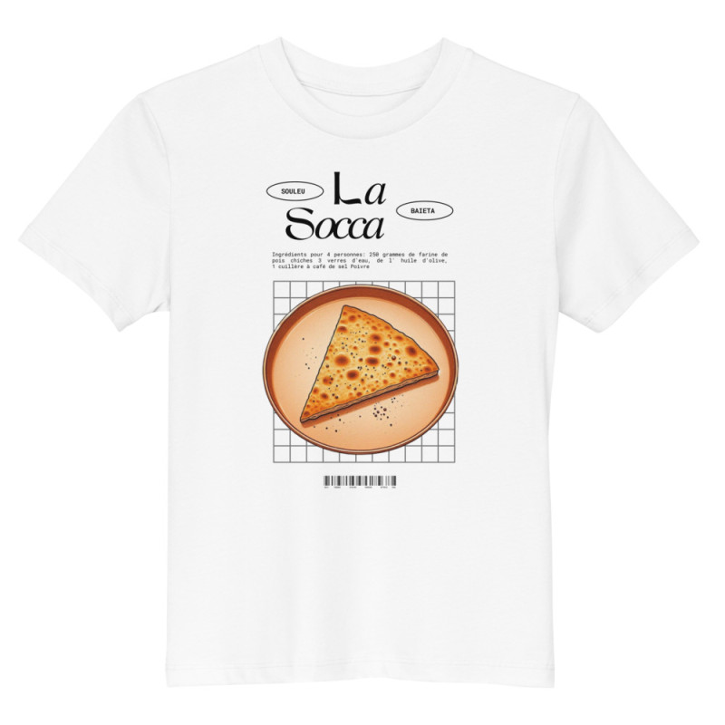 T-shirt enfant "Socca" – Tradition Niçoise par Souleu & Baieta T-shirt enfant "Socca" – Tradition Niçoise par Souleu & Baieta
