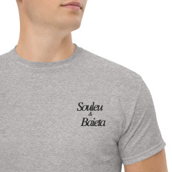 T-shirt  "Merda de Can" – Saveur Niçoise Broderie Souleu & Baieta