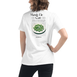 T-shirt Femme "Merda de Can" – Saveur niçoise Broderie Souleu & Baieta