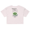 Crop Top "Merda de Can" – Saveur Niçoise Broderie Souleu & Baieta