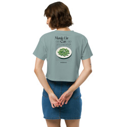 Crop Top "Merda de Can" – Saveur Niçoise Broderie Souleu & Baieta