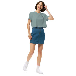 Crop Top "Merda de Can" – Saveur Niçoise Broderie Souleu & Baieta