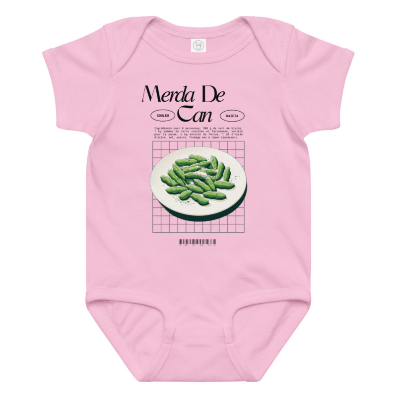 Body bébé "Merda de Can" Saveur Niçoise avec du caractère dès le berceau par Souleu & Baieta Body bébé "Merda de Can" Saveur Niçoise avec du caractère dès le berceau par Souleu & Baieta