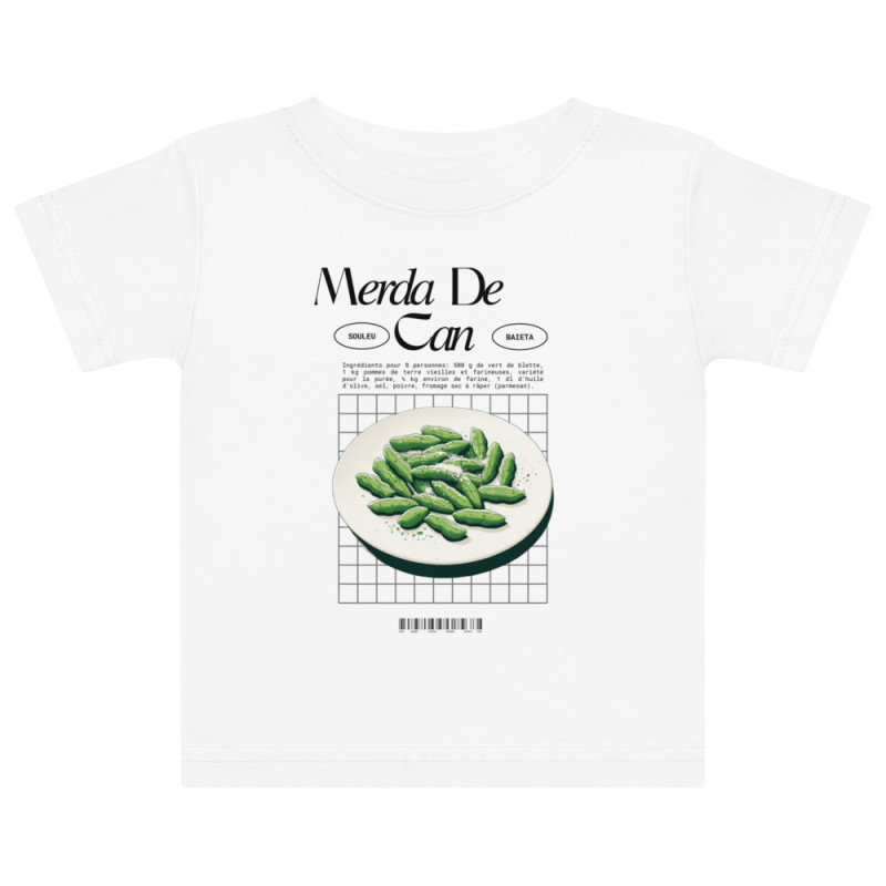 T-shirt bébé "Merda de Can" – Saveur Niçoise par Souleu & Baieta T-shirt bébé "Merda de Can" – Saveur Niçoise par Souleu & Baieta