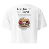 Crop top Lou Pan Bagnat – Trésor de la Méditerranée avec broderie "Souleu & Baieta"