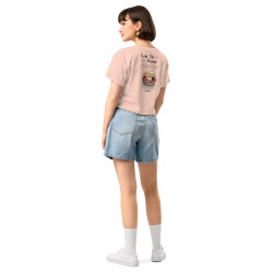 Crop top Lou Pan Bagnat – Trésor de la Méditerranée avec broderie "Souleu & Baieta"