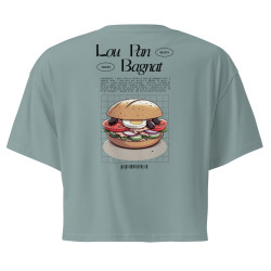 Crop top Lou Pan Bagnat – Trésor de la Méditerranée avec broderie "Souleu & Baieta"