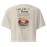 Crop top Lou Pan Bagnat – Trésor de la Méditerranée avec broderie "Souleu & Baieta"