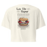 Crop top Lou Pan Bagnat – Trésor de la Méditerranée avec broderie "Souleu & Baieta"