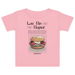 T-shirt bébé Lou Pan Bagnat – Trésor de la Méditerranée avec broderie "Souleu & Baieta"