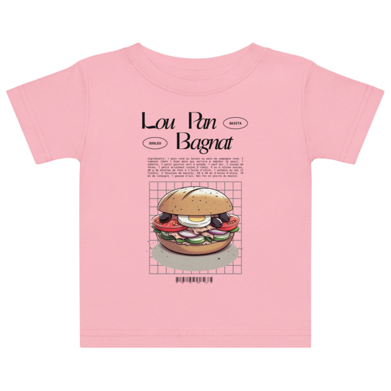 T-shirt bébé Lou Pan Bagnat – Trésor de la Méditerranée avec broderie "Souleu & Baieta" T-shirt bébé Lou Pan Bagnat – Trésor de la Méditerranée avec broderie "Souleu & Baieta"
