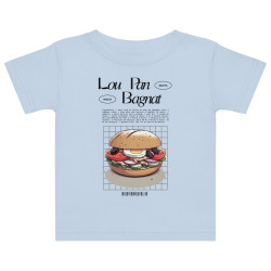 T-shirt bébé Lou Pan Bagnat – Trésor de la Méditerranée avec broderie "Souleu & Baieta"
