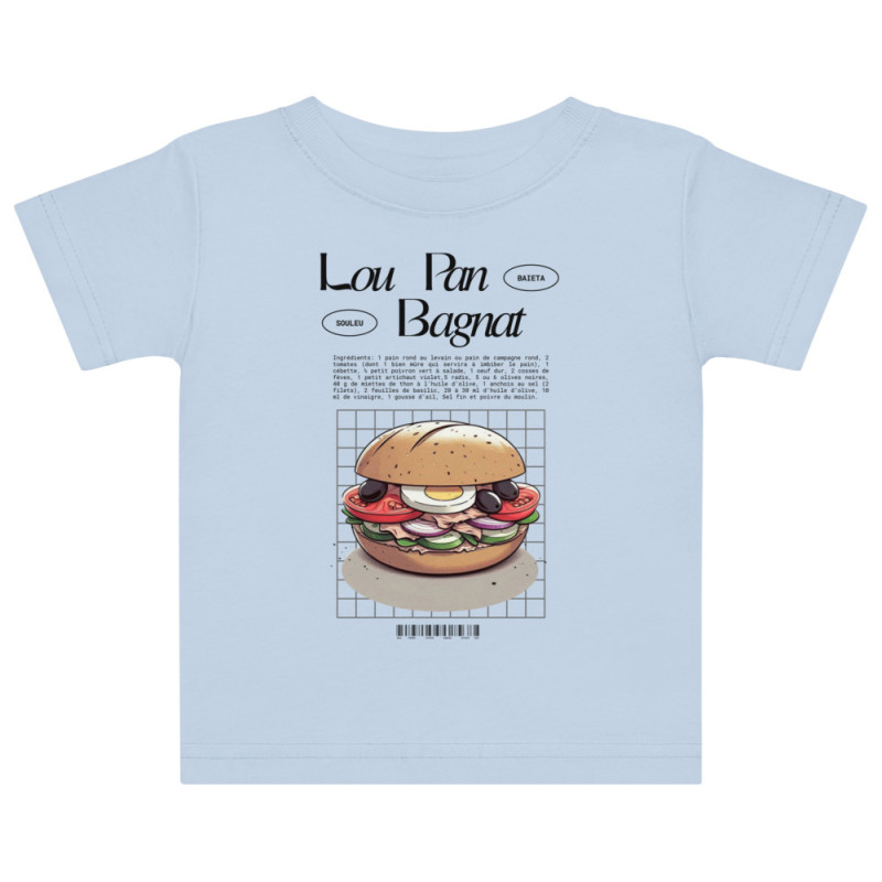 T-shirt bébé Lou Pan Bagnat – Trésor de la Méditerranée avec broderie "Souleu & Baieta" T-shirt bébé Lou Pan Bagnat – Trésor de la Méditerranée avec broderie "Souleu & Baieta"