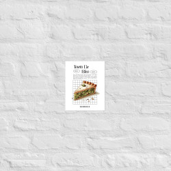 Affiche "Tourta de Blea" – Douceur Niçoise par Souleu & Baieta